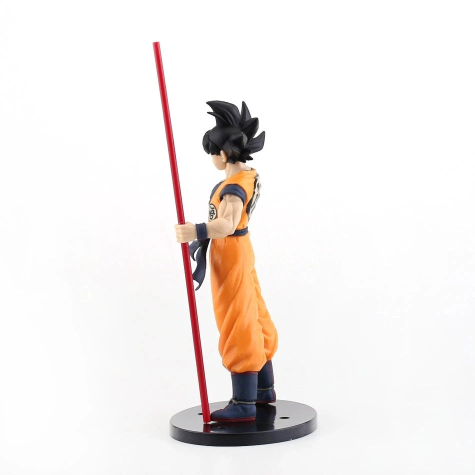 21cm Anime Dragon Ball Son Wukong Action Doll Super Saiyan Son Goku Model PVChand-painted figure Toy Birthday Gift Decoration