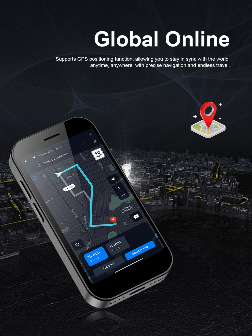 2025 New SERVO KING8000 Mini Smartphone Android 4G LTE Global GPS 3" Display 5MP Camera WIFI Small Mobile Phones 2000mAh Battery