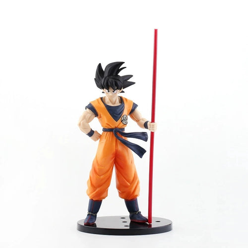 21cm Anime Dragon Ball Son Wukong Action Doll Super Saiyan Son Goku Model PVChand-painted figure Toy Birthday Gift Decoration