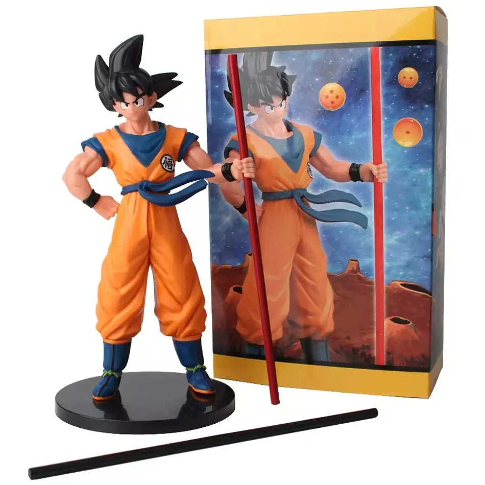 21cm Anime Dragon Ball Son Wukong Action Doll Super Saiyan Son Goku Model PVChand-painted figure Toy Birthday Gift Decoration