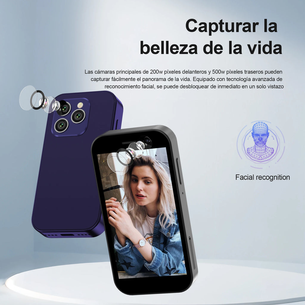 2025 New SERVO KING8000 Mini Smartphone Android 4G LTE Global GPS 3" Display 5MP Camera WIFI Small Mobile Phones 2000mAh Battery