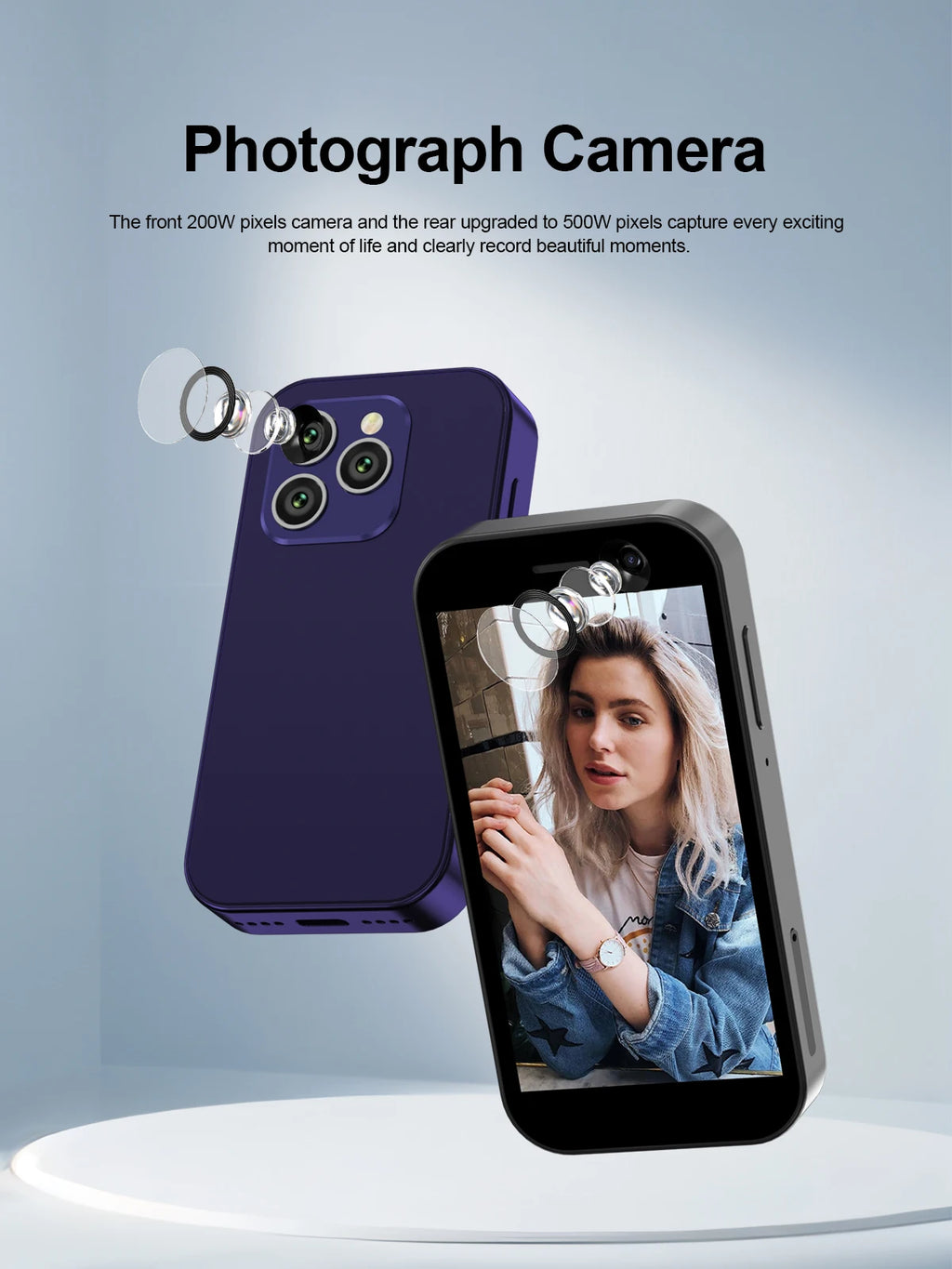 2025 New SERVO KING8000 Mini Smartphone Android 4G LTE Global GPS 3" Display 5MP Camera WIFI Small Mobile Phones 2000mAh Battery