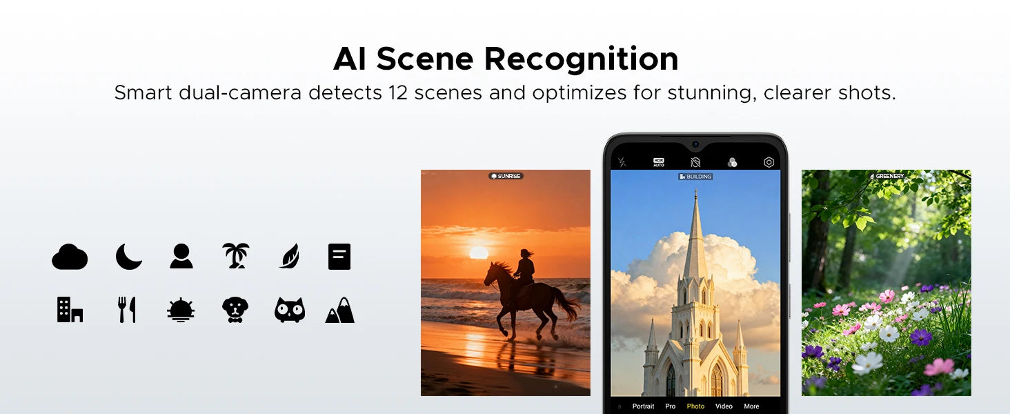 DOOGEE Note 56 Latest Android 16 Smartphone 6.56" 6150mAh Large Battery 24GB RAM(3+21) 64GB ROM Support Face Unlock Mobilephone