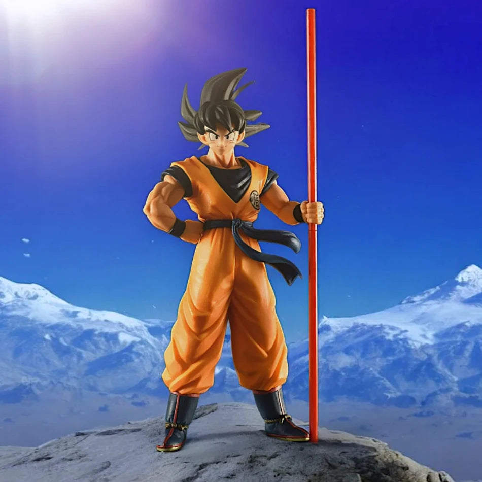21cm Anime Dragon Ball Son Wukong Action Doll Super Saiyan Son Goku Model PVChand-painted figure Toy Birthday Gift Decoration