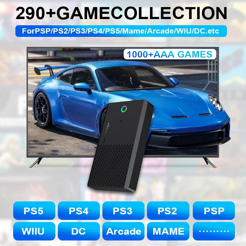 PEAPRIT 14TB Gaming HDD with Hyperspin Launchbox Retrobat Playnite Coinops 98K+ Retro Video Games Console for PS5/PS4/PS3/SWITCH