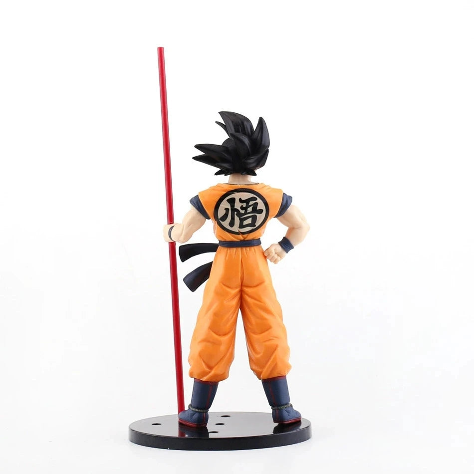 21cm Anime Dragon Ball Son Wukong Action Doll Super Saiyan Son Goku Model PVChand-painted figure Toy Birthday Gift Decoration