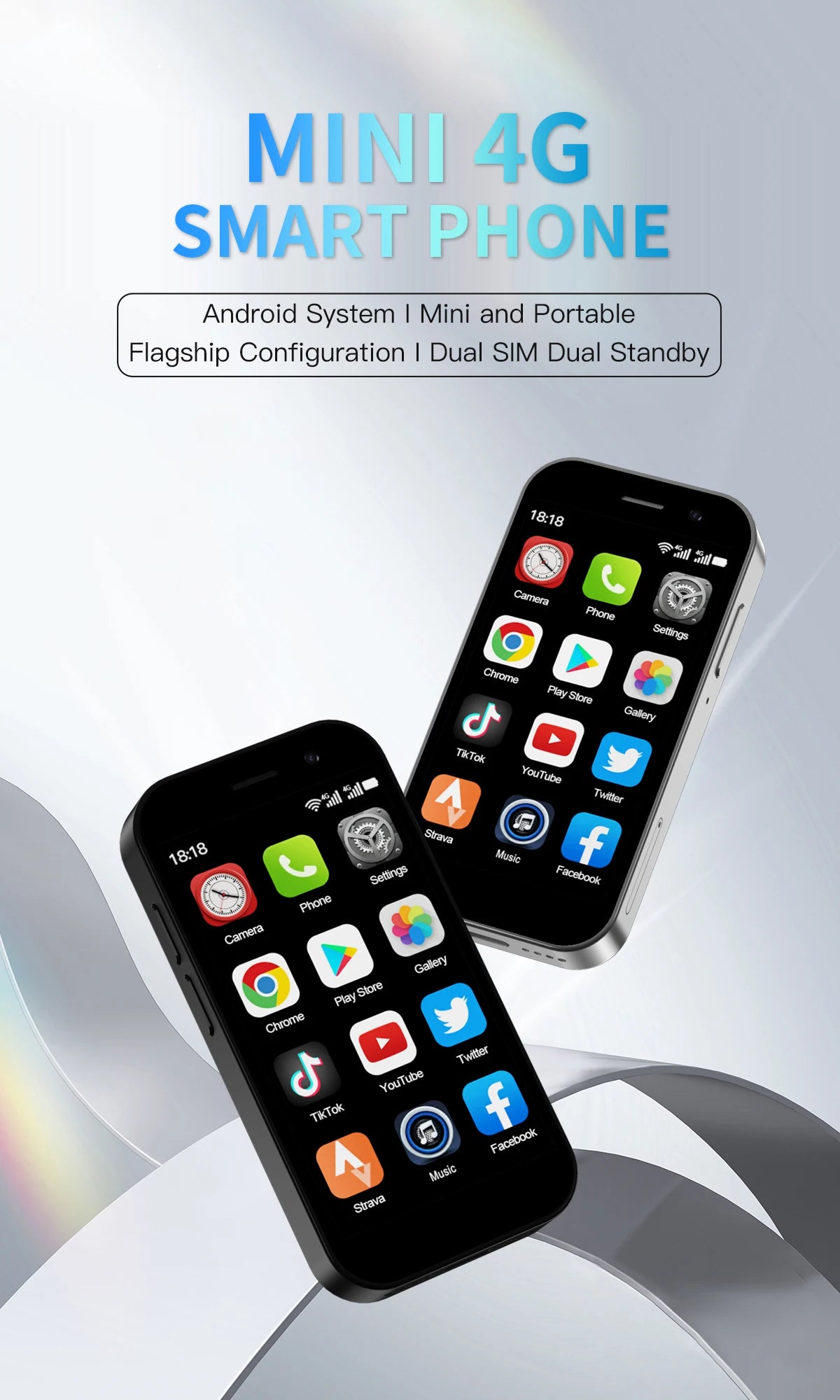 2025 New SERVO KING8000 Mini Smartphone Android 4G LTE Global GPS 3" Display 5MP Camera WIFI Small Mobile Phones 2000mAh Battery