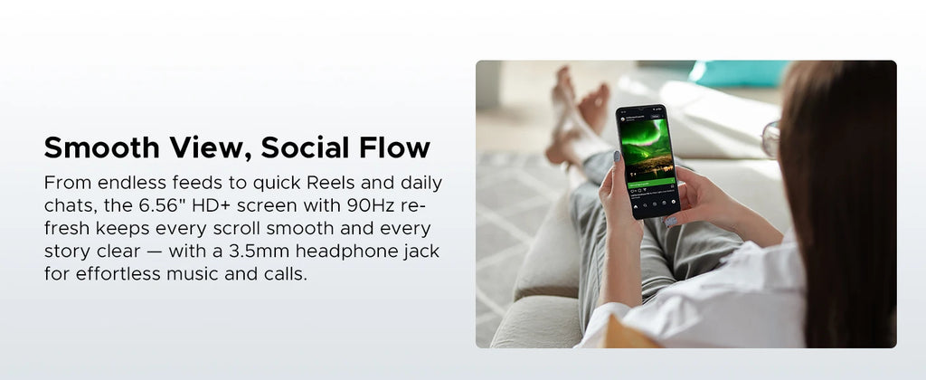 DOOGEE Note 56 Latest Android 16 Smartphone 6.56" 6150mAh Large Battery 24GB RAM(3+21) 64GB ROM Support Face Unlock Mobilephone