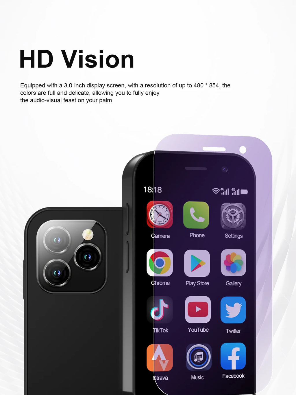 2025 New SERVO KING8000 Mini Smartphone Android 4G LTE Global GPS 3" Display 5MP Camera WIFI Small Mobile Phones 2000mAh Battery