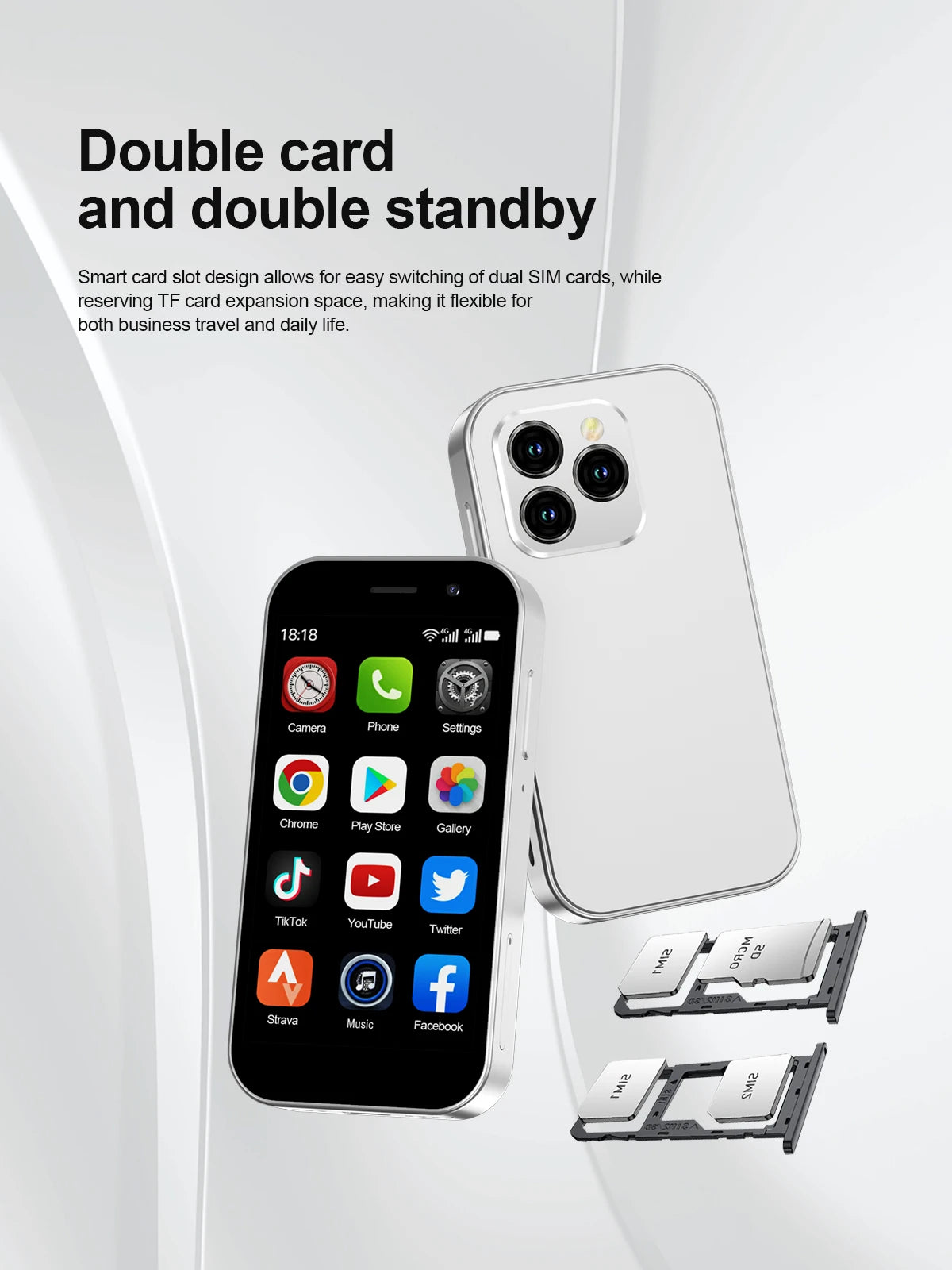 2025 New SERVO KING8000 Mini Smartphone Android 4G LTE Global GPS 3" Display 5MP Camera WIFI Small Mobile Phones 2000mAh Battery