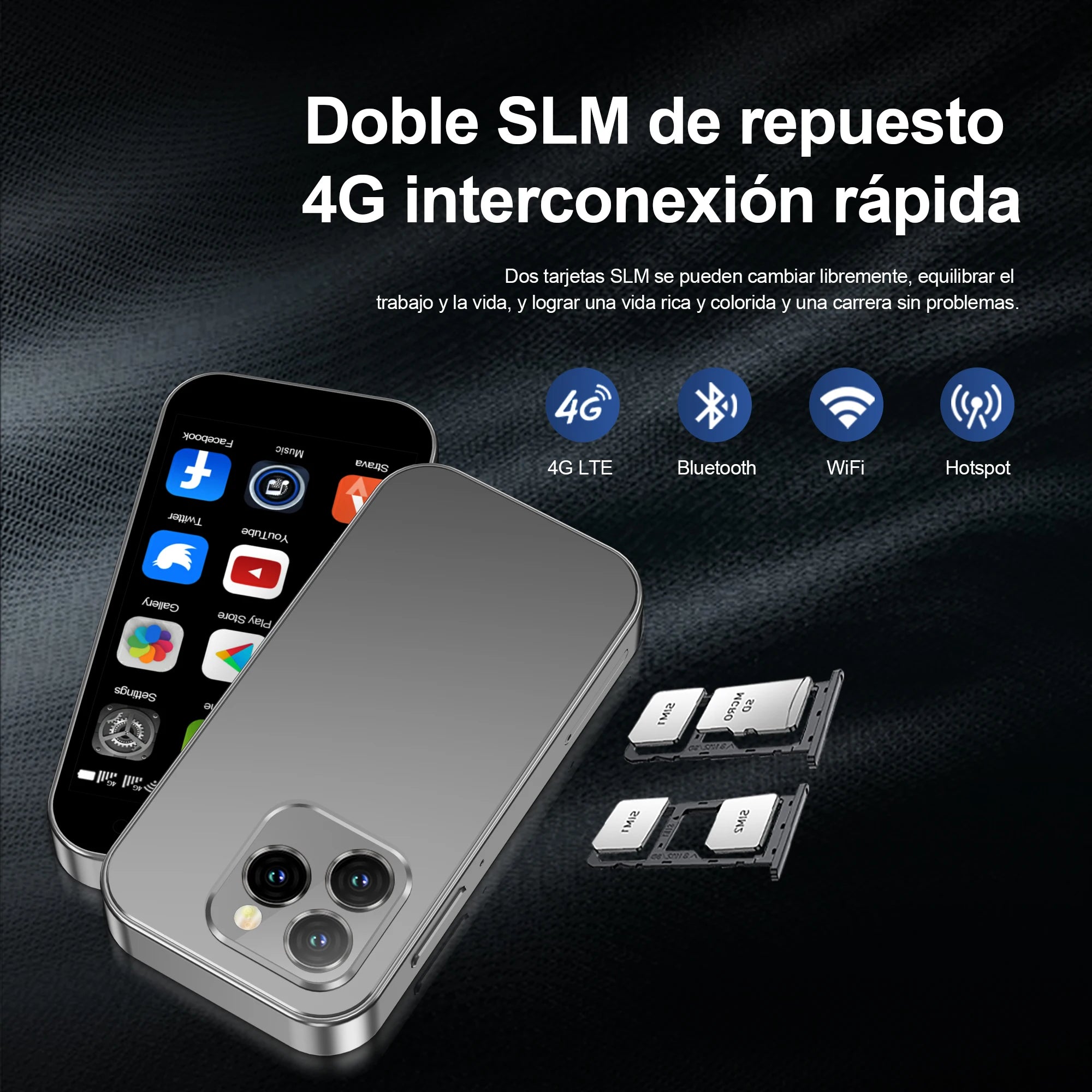 2025 New SERVO KING8000 Mini Smartphone Android 4G LTE Global GPS 3" Display 5MP Camera WIFI Small Mobile Phones 2000mAh Battery