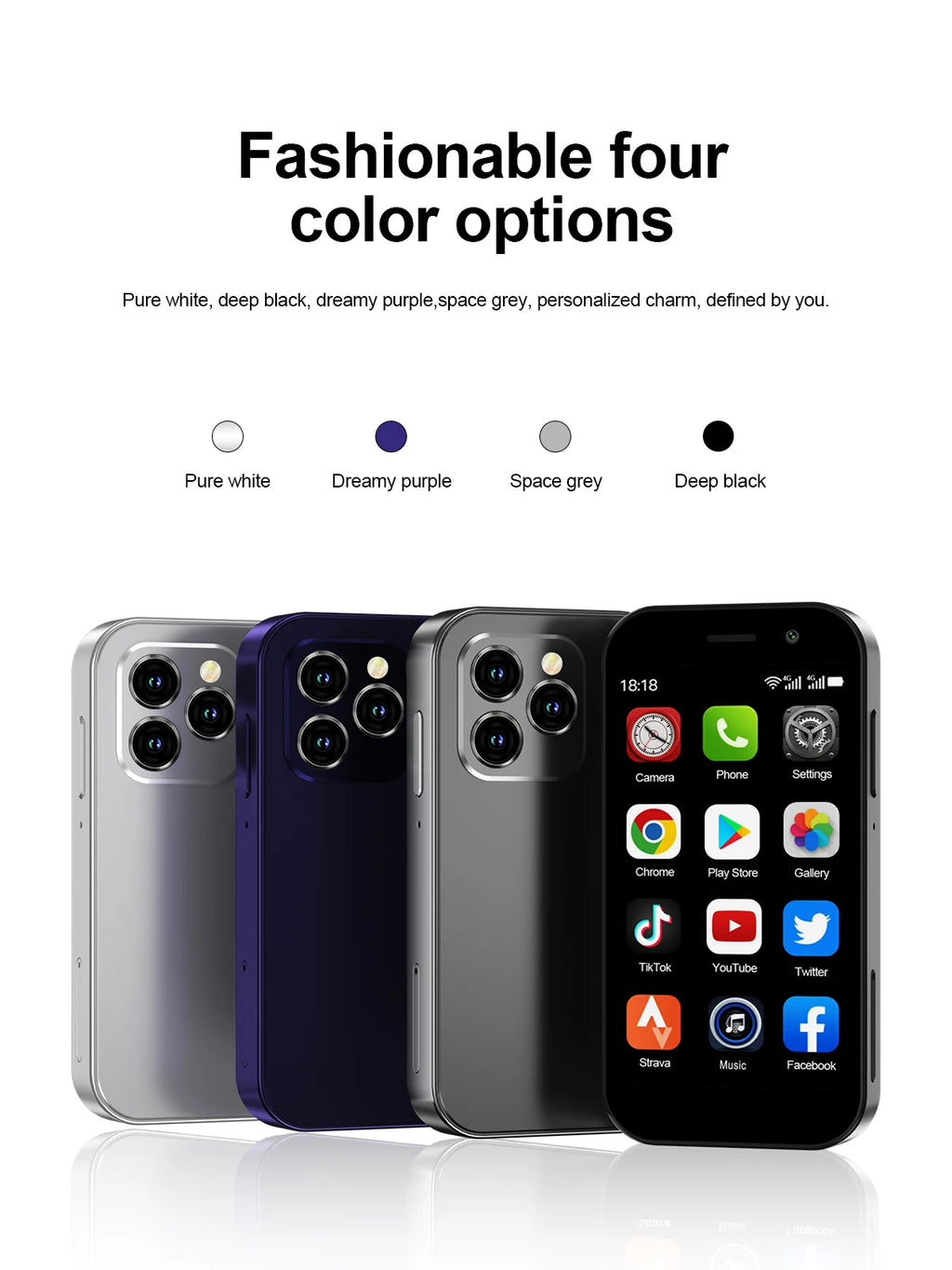 2025 New SERVO KING8000 Mini Smartphone Android 4G LTE Global GPS 3" Display 5MP Camera WIFI Small Mobile Phones 2000mAh Battery