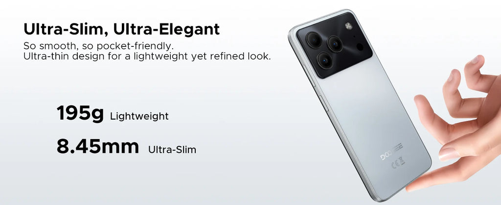 DOOGEE Note 56 Latest Android 16 Smartphone 6.56" 6150mAh Large Battery 24GB RAM(3+21) 64GB ROM Support Face Unlock Mobilephone