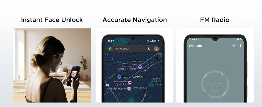DOOGEE Note 56 Latest Android 16 Smartphone 6.56" 6150mAh Large Battery 24GB RAM(3+21) 64GB ROM Support Face Unlock Mobilephone