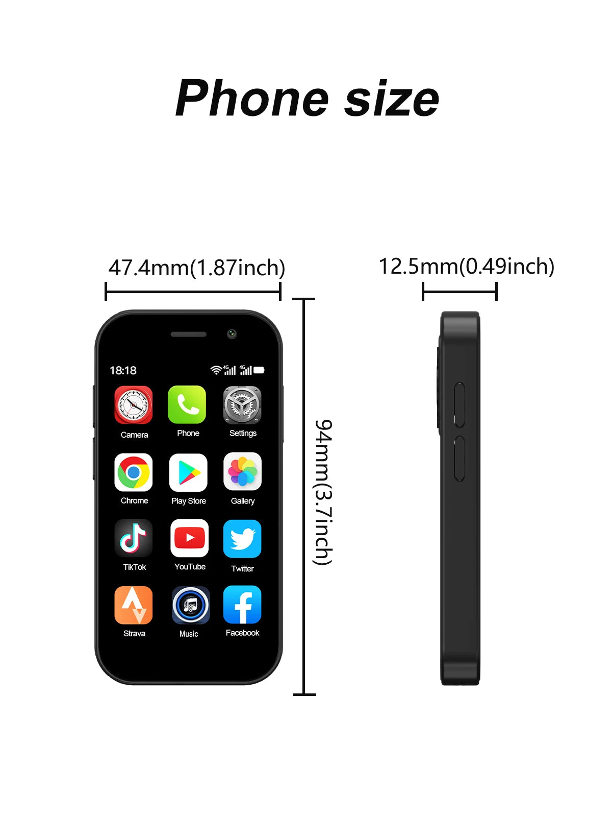 2025 New SERVO KING8000 Mini Smartphone Android 4G LTE Global GPS 3" Display 5MP Camera WIFI Small Mobile Phones 2000mAh Battery