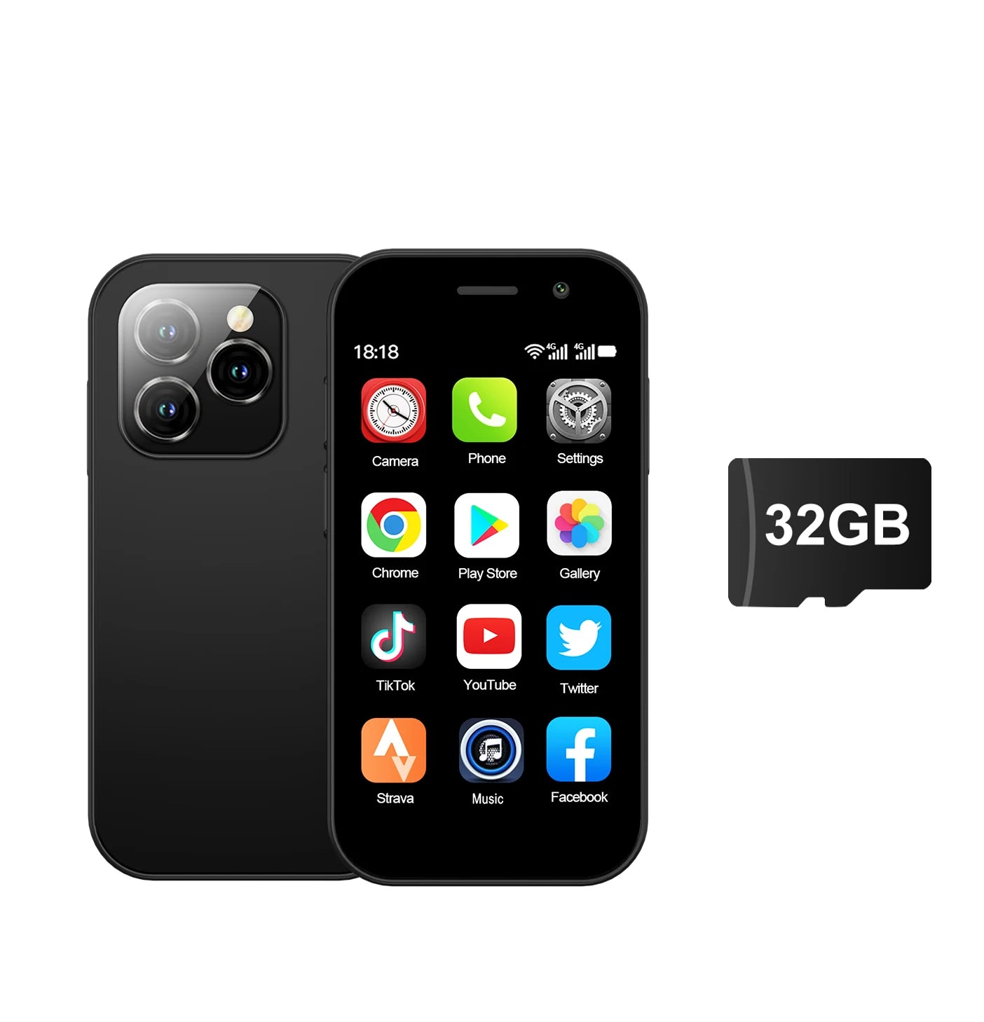 2025 New SERVO KING8000 Mini Smartphone Android 4G LTE Global GPS 3" Display 5MP Camera WIFI Small Mobile Phones 2000mAh Battery