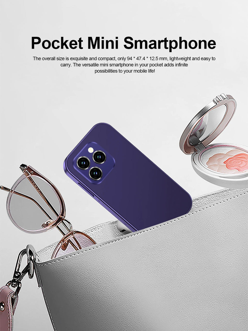 2025 New SERVO KING8000 Mini Smartphone Android 4G LTE Global GPS 3" Display 5MP Camera WIFI Small Mobile Phones 2000mAh Battery